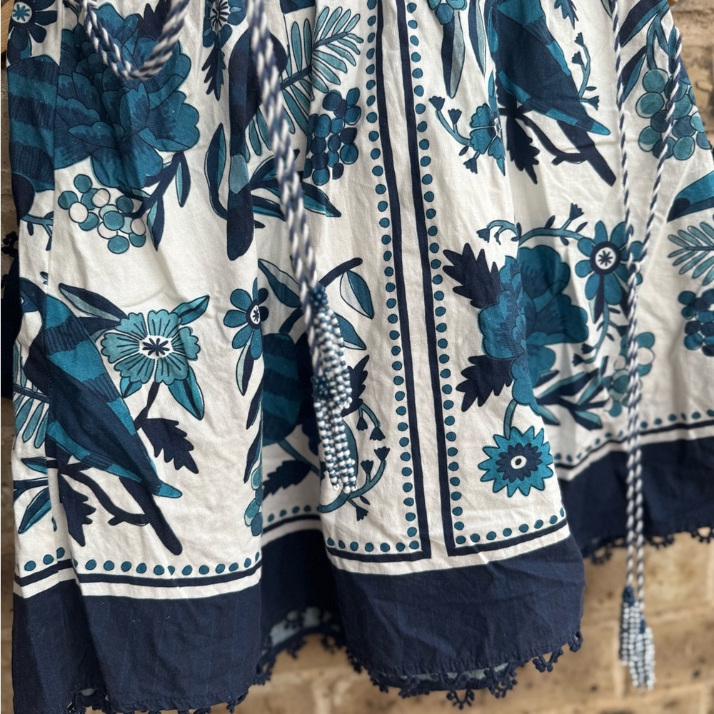 FARM Rio Blue and Navy Floral Mini Dress - Picture 12 of 13